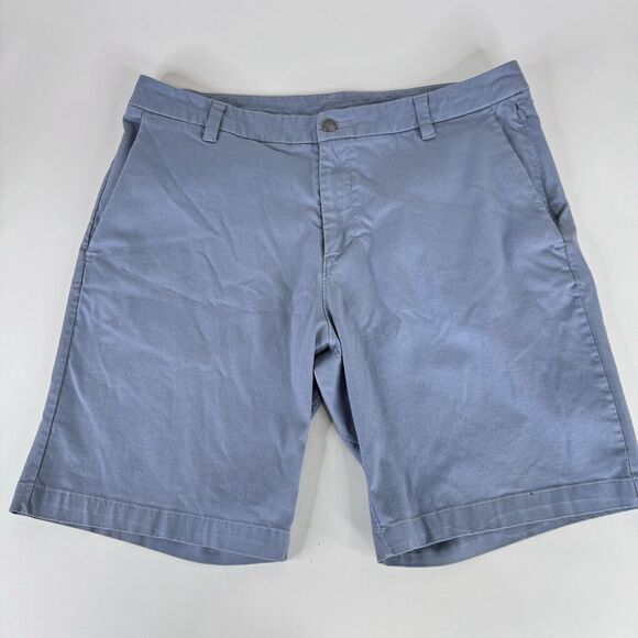 Lululemon Commission Short Classic 9“ LM7AUES CHBY/WHT Blue Men's Size 36 Waist - Picture 1 of 9